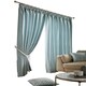 image 2 of Cotswold Pencil Pleat Curtain - Teal - 229 cm x 229 cm