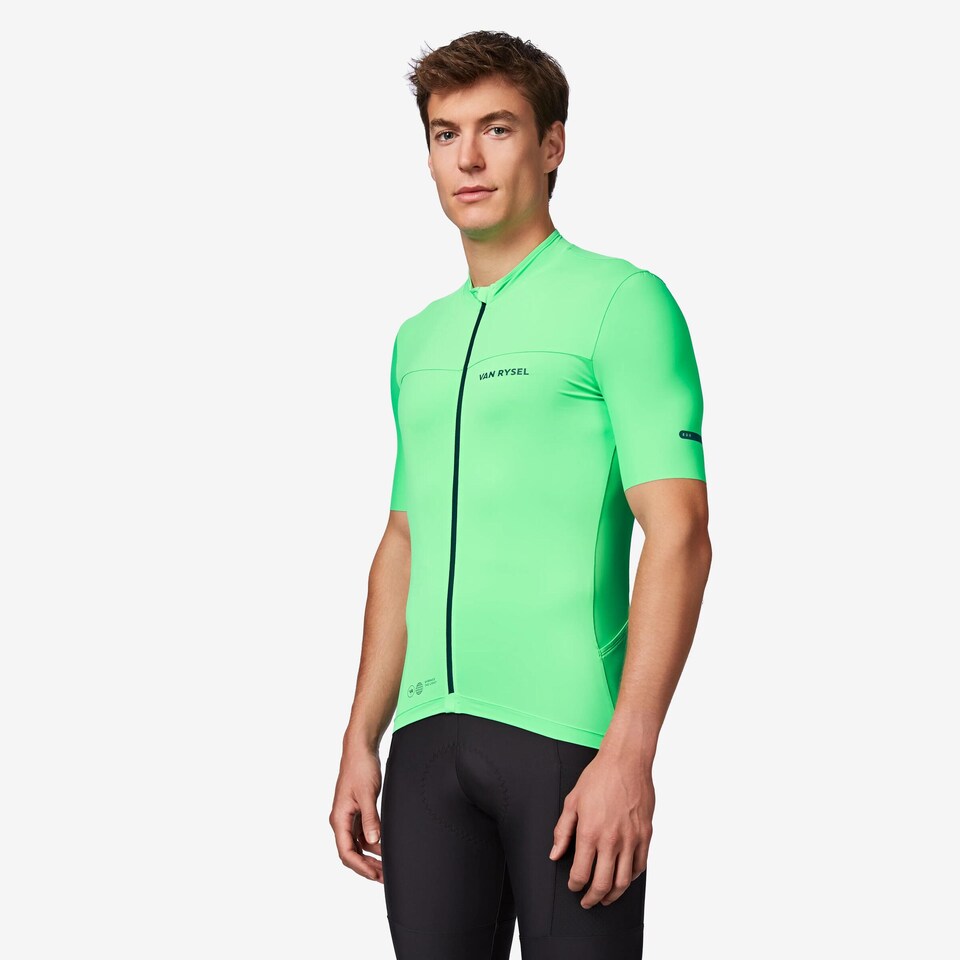 image 1 of Decathlon Men's fitted road cycling short-sleeved jersey, EDR 2