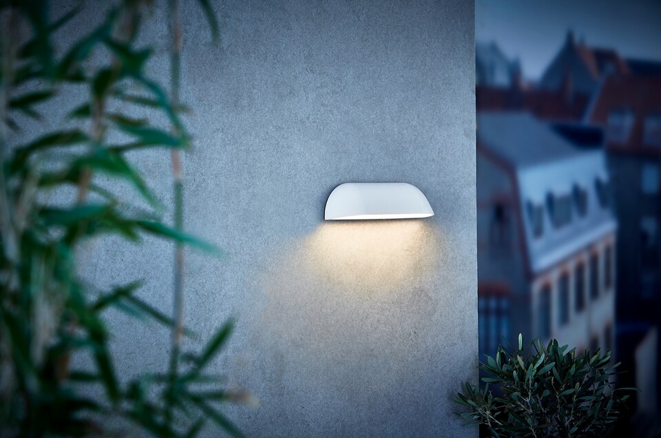 image 1 of Nordlux Front Outdoor Wall Light White Metal Sensor Intergrated LED  Weatherproof - Mains Powered, IP44