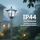 image 6 of Outsunny Outdoor Garden Solar Light with Base Freestanding Energy-saving Optical