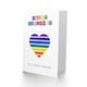 image 2 of Lovely Rainbow Stripes Love Heart Non Binary Sibling Birthday Card
