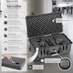 image 2 of Camera Case - hard shell, foam inserts, waterproof, telescopic handle | Black | black | 1