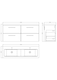 image 2 of Level 1200mm Wall Hung 4 Drawer Vanity Unit, Double Basin - Solace Oak