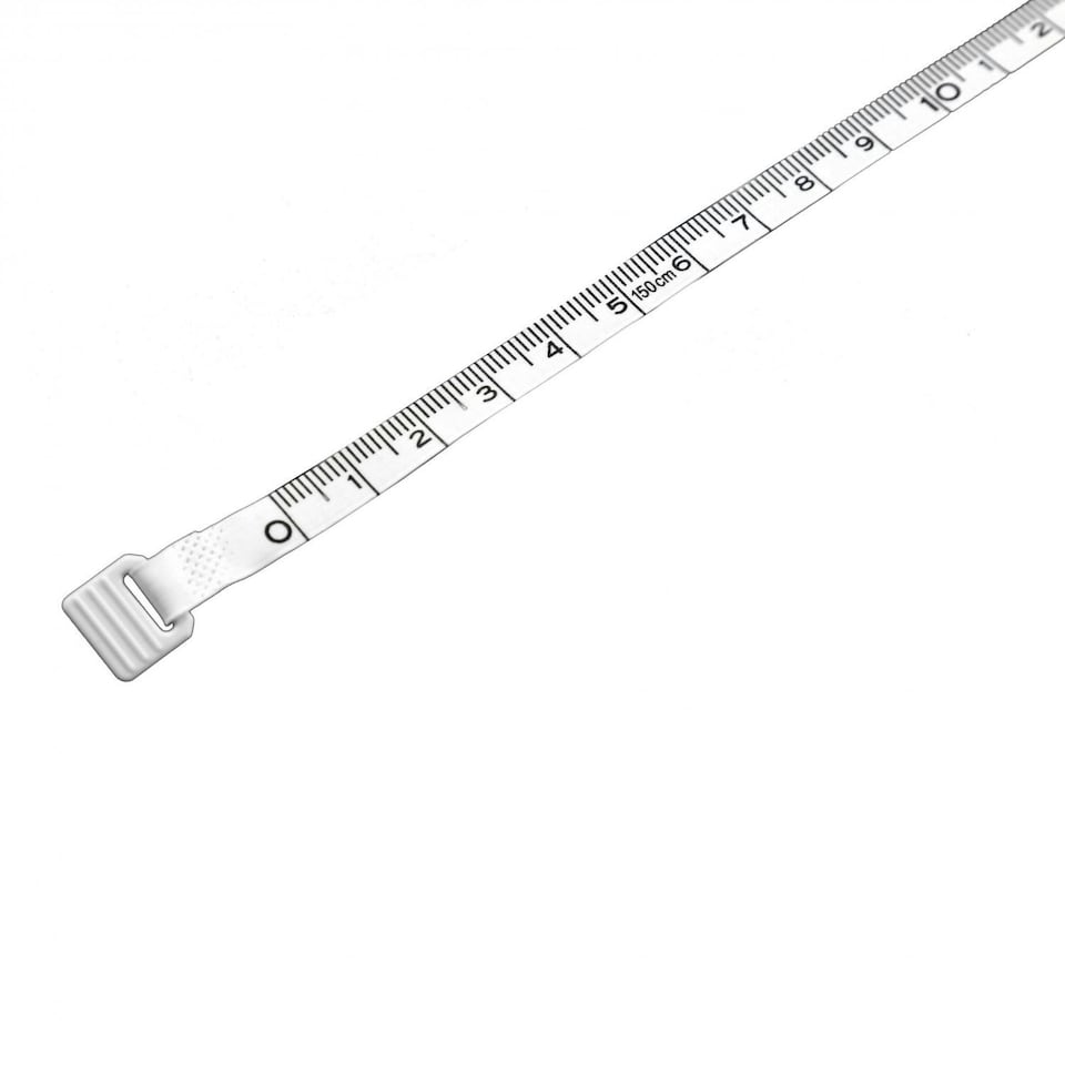 image 1 of Oypla White 1.5m/60" Round Fabric Tape Measure with Plastic Case