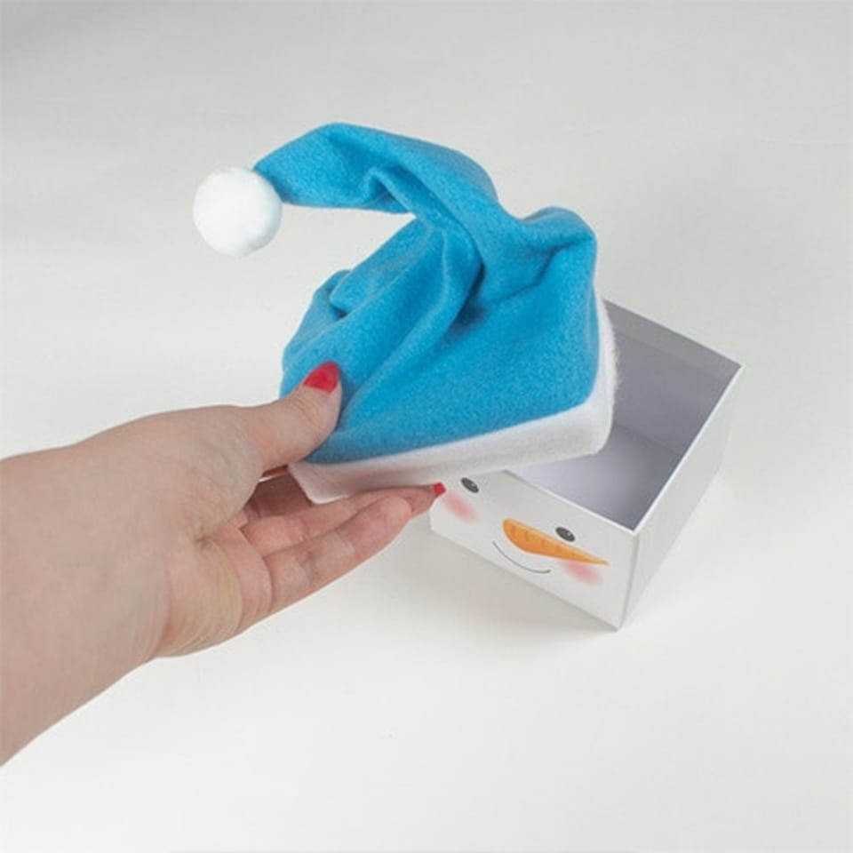 image 1 of Snowman Plush Christmas Stackable Gift Boxes - Pack of 3