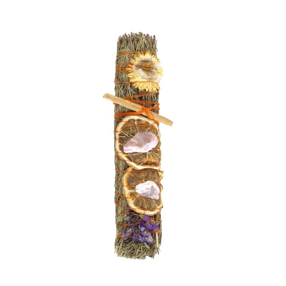 image 1 of Something Different Ritual Lavender Smudge Stick Wand - Brown/Yellow/Violet - One Size