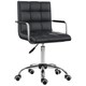 image 1 of Vinsetto Mid Back Home Office Chair Swivel Computer Chair with Armrests, Black