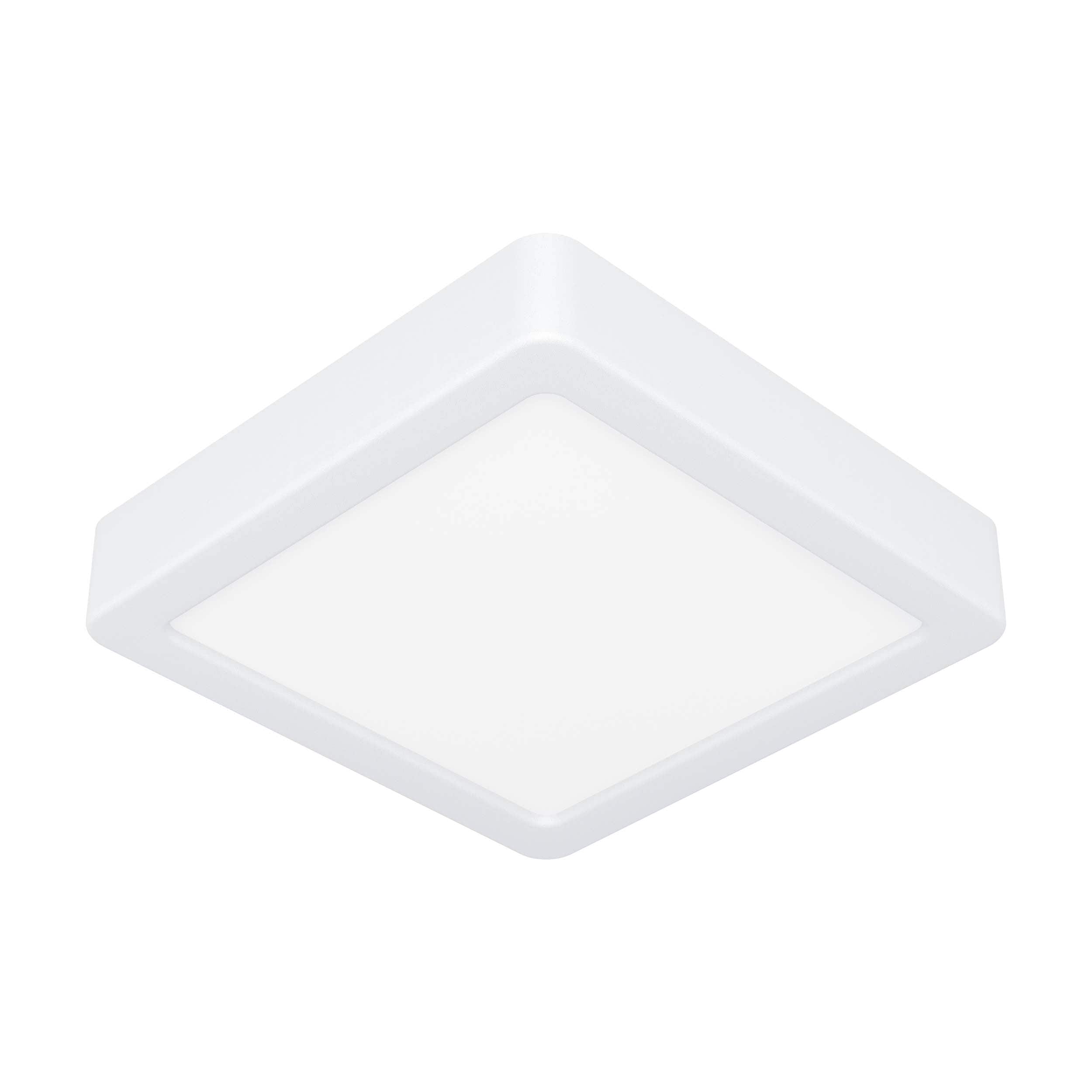 Eglo Fueva 6 Ultra-Slim White Square LED Ceiling Light