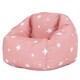 image 1 of icon Kids Starry Skies Bean Bag Chair Pink Childrens Bean Bags Pink