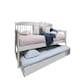 image 1 of Daybed With Trundle white 3ft single and 2 mattresses wooden pull out guest room bedroom