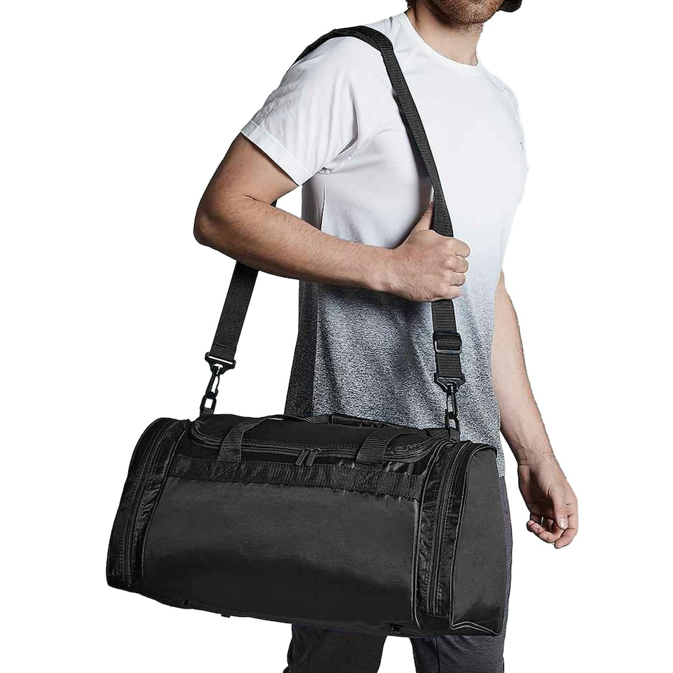 image 1 of Quadra Sports Holdall Duffle Bag - 32 Litres (Pack of 2) - Black - One Size