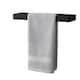 image 1 of House of Home Wall Mounted Black Towel Holder 30cm Rectangle Rail