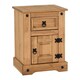 image 1 of Corona Petite Bedside - L36 x W43.5 x H58.5 cm - Distressed Waxed Pine