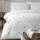 image 1 of Appletree Dot Garden Duvet Cover Set White with Pink Dots