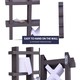 image 7 of NOVECRAFTO Tic Tac Toe Wall Mounted Toilet Paper Holder – Handmade Xs and Os Noughts and Crosses Toilet Roll Storage Rack