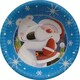 image 3 of Santa & Polar Bear Design Christmas party paper plates x 10