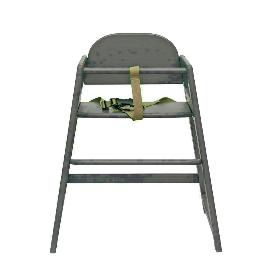 image 1 of Safetots Simply Stackable Wooden High Chair, Grey, Highchair for Baby and Toddler, Stylish and Practical
