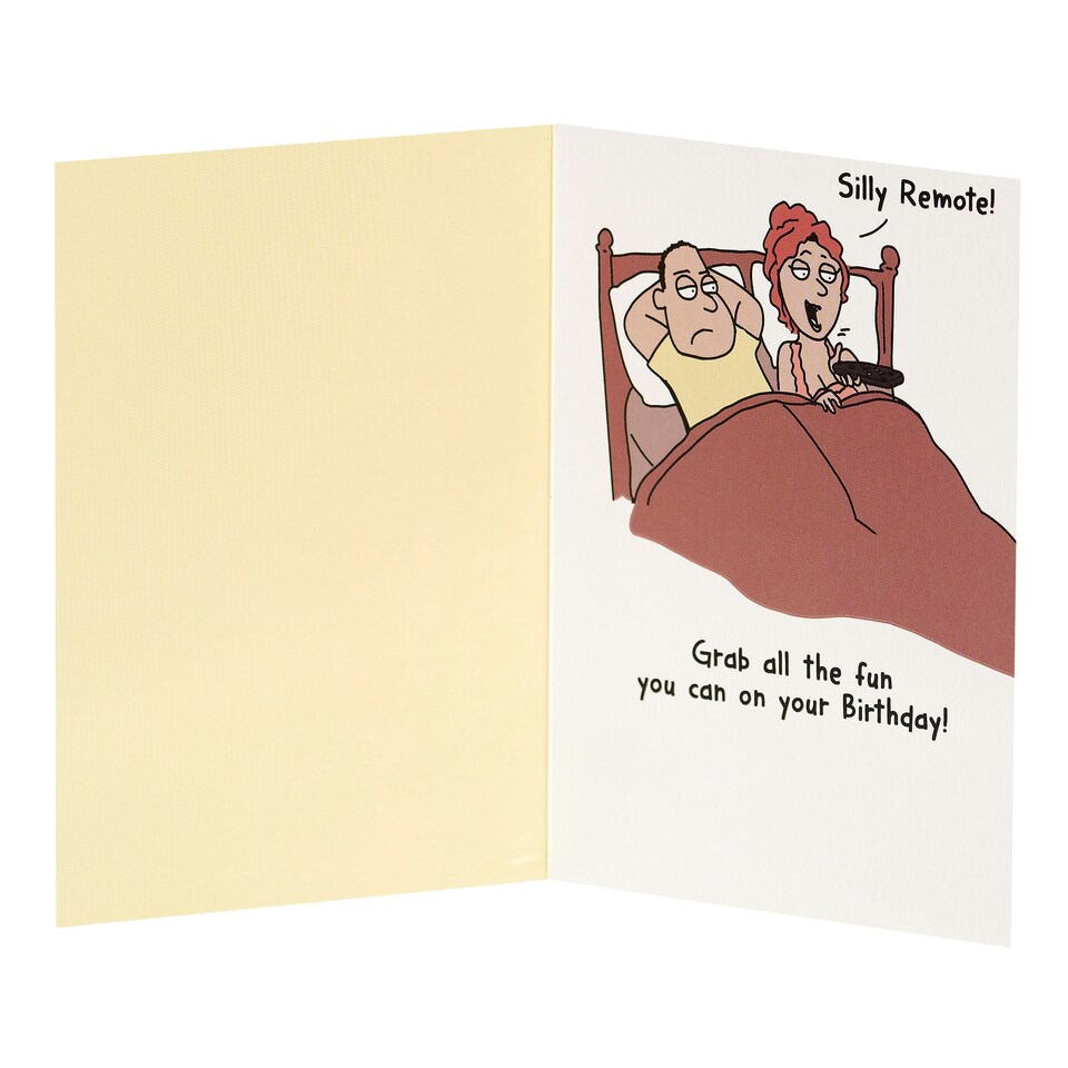 image 1 of Humour Birthday Card - Couple In Bed