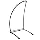 image 1 of Outsunny Hammock Chair Stand Metal Frame C Shape Hammock Stand Only Black