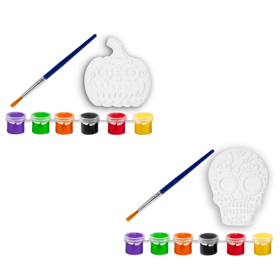 image 1 of PMS Halloween Skull Paint Kit 23.5cm - Party Decorations