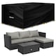 image 1 of Futura Rectangular 242x162x100cm Waterproof Garden Furniture Cover 600D | Black | Black | 242x162x100cm | 1