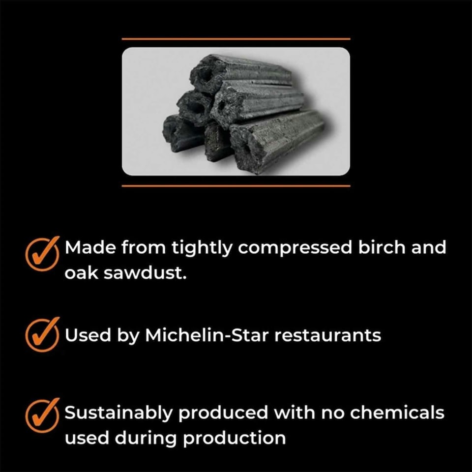 image 1 of Sumi Bincho Carbonised BBQ Grill Charcoal - 1 x 10kg Box