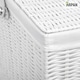 image 7 of Resin Laundry Clothes Basket with Lid, Lock & Removable Cloth Lining – Woven Storage Hamper for Laundry, Bedroom & Bathroom – Available in Medium & Large Sizes