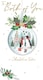 image 1 of Both Of You Baubles Embellished Christmas Card Hand-Finished