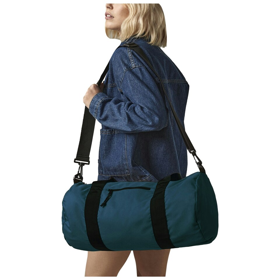 image 1 of BagBase Recycled Barrel Bag - Petrol - One Size Blue | One Size