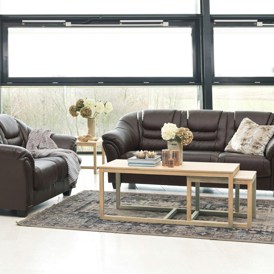 image 1 of Cornus Coffee Table in Oak Set of 3