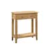 image 1 of Classic Solid Oak Console Table Brown