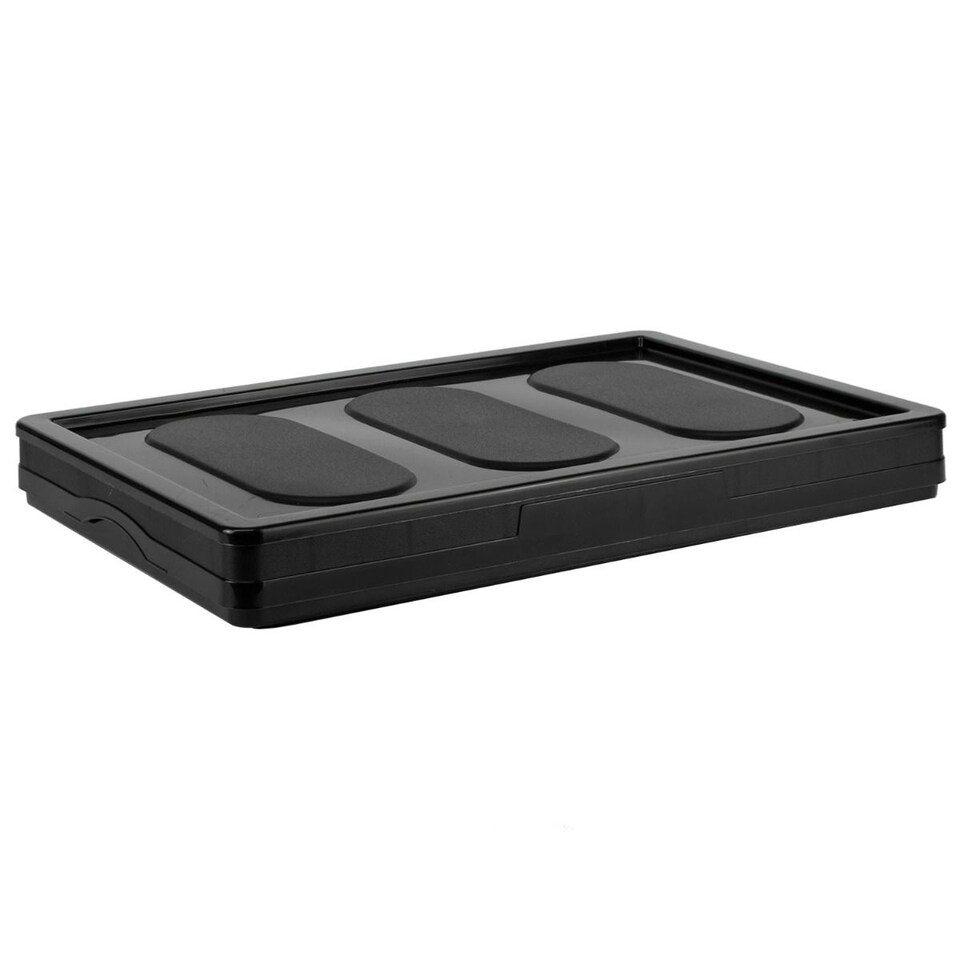 image 1 of TekBox 30L Black Folding Storage Box - Set of 2 Boxes