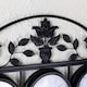 image 9 of Charles Bentley Shabby Chic Dark Grey Wall Clock With Thermometer & Hygrometer