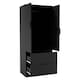 image 4 of FUJI 2 Door 2 Drawer Minimalist Bedroom Wardrobe Storage & Hanging Rail 180cm | Multi | Black | 1