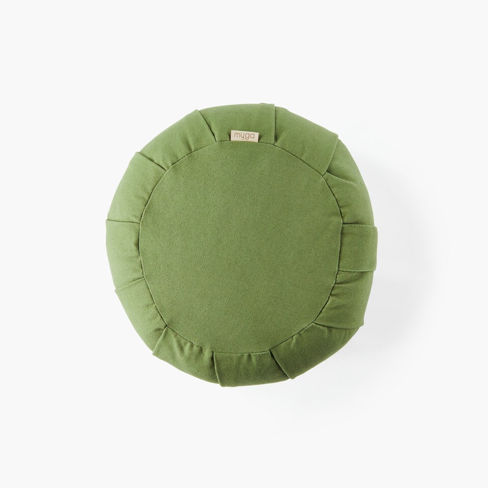 image 1 of Myga Zafu Yoga Meditation Cushion - Moss | Green