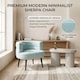 image 6 of Alivio Sherpa Teddy Fleece Accent Chair for Living Room, Bedroom & Office (Sky Blue)