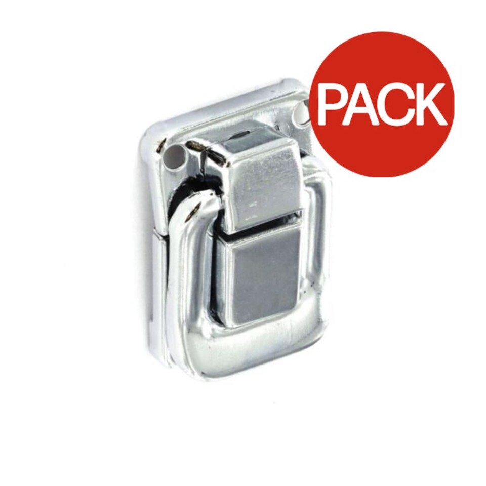 Securit Nickel Plated Suitcase Clip (Pack of 2) - Silver - One Size