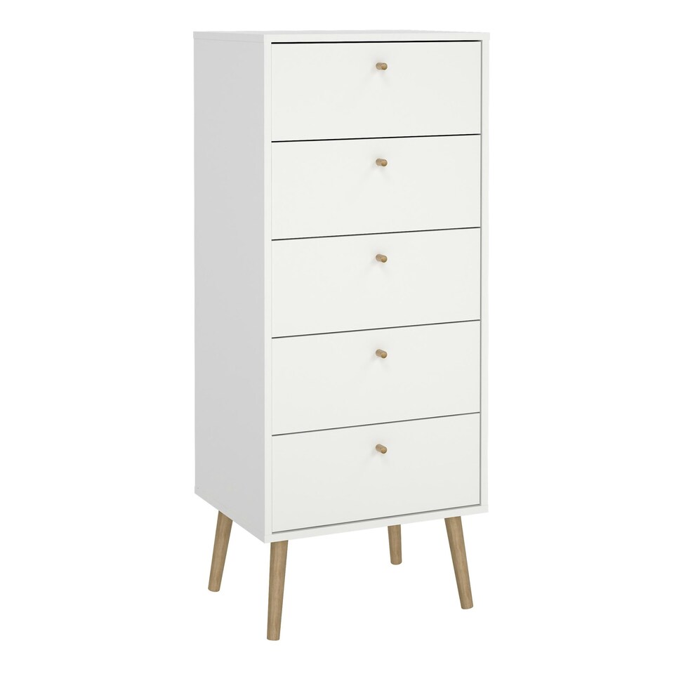 image 1 of Cumbria Chest 5 Drawers White
