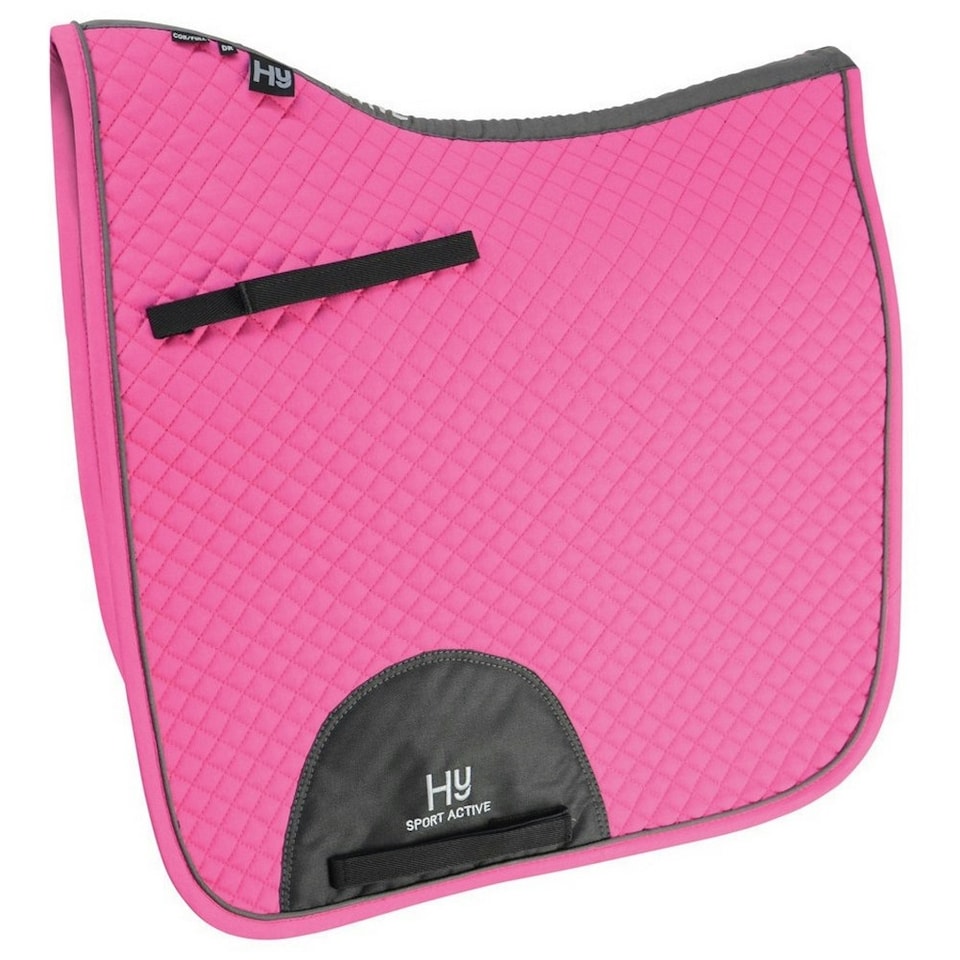 image 1 of Hy Sport Active Horse Dressage Saddlepad - Cobalt Pink - Cob/Full