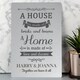 image 1 of Personalised 'A House Is Made Of...' Metal Sign