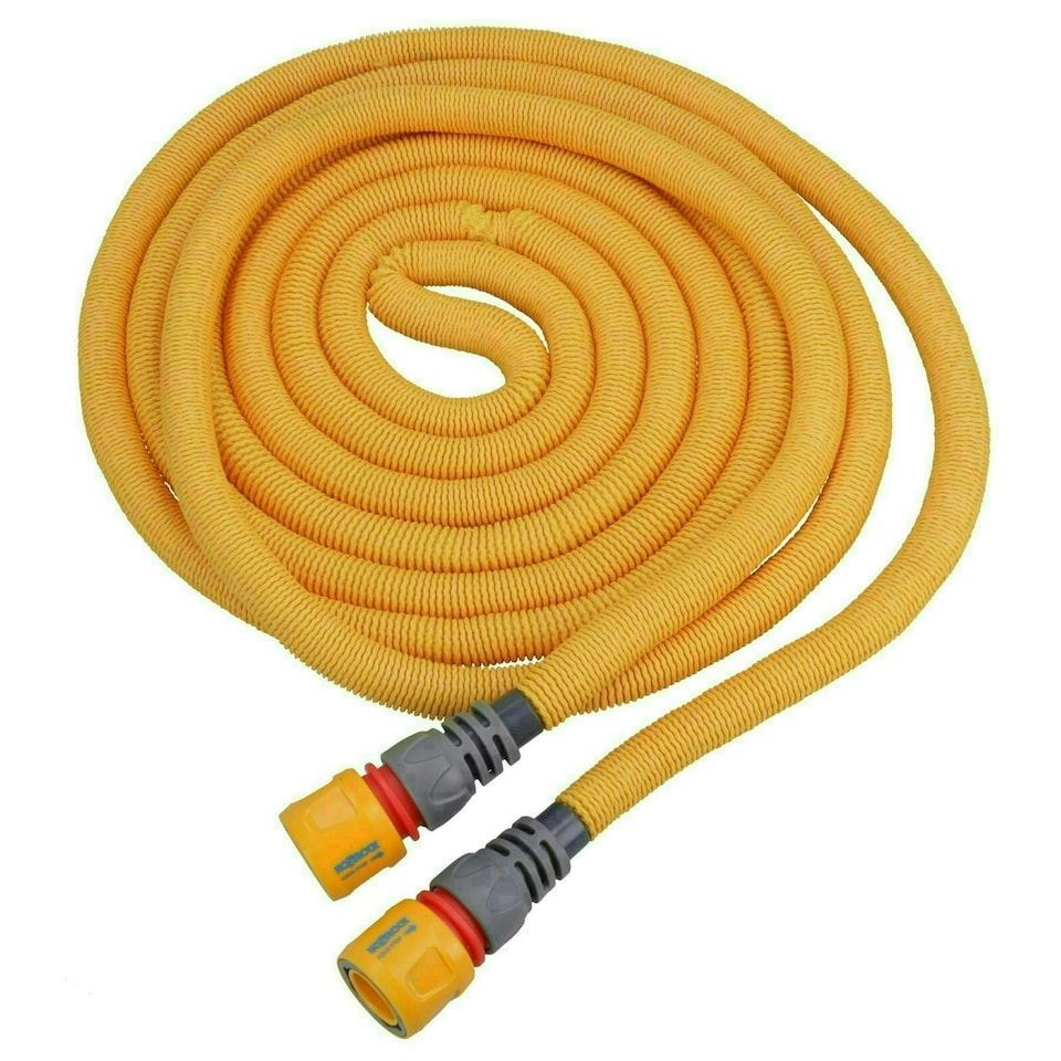 image 1 of Hozelock Expanding Garden Hose Pipe Watering Wonderhoze 12.5 Metres Anti-kink Yellow