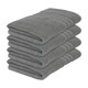 image 1 of Nicola Spring Cotton Bath Towels - 135cm x 70cm - Grey - Pack of 4