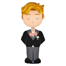 Groom Foil Giant Balloon 136cm / 53 in