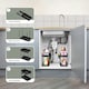 image 6 of DMD 2 Pack Under Sink Storage Kitchen Organiser with Pull Out Shelf Black