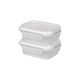 image 1 of Harbour Housewares Glass Food Storage Containers with Lids - 370ml - Pack of 2