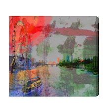 London Thames (Canvas Print) 24" x 16"