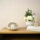 image 2 of ValueLights Sammie White Clam Shell Table Lamp