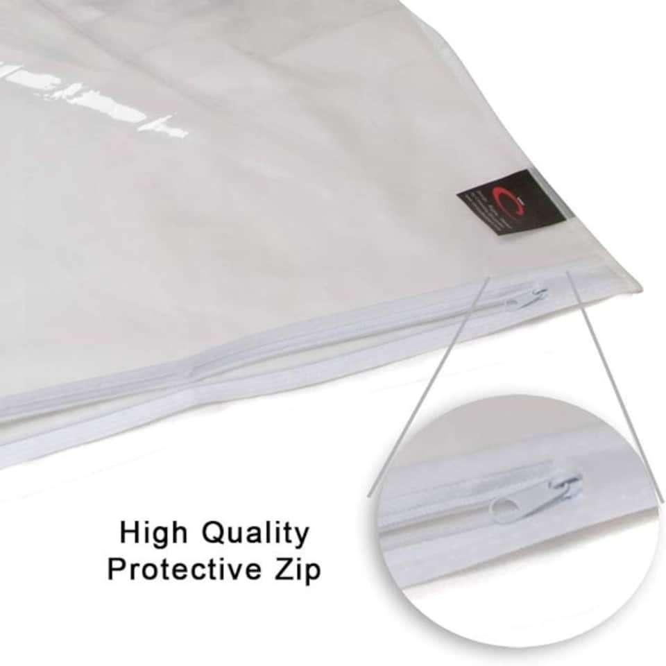 image 1 of Caraselle Peva Zip Up Sweater Bags Approx. 60 x 45cm ( 24" x 18" ) Clear
