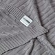 image 7 of Homescapes Cotton Cable Knit Throw - Grey - 150 x 200 cm | Grey
