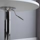 image 9 of HOMCOM Bar Table Adjustable Height Round Bistro Table with Swivel Top Metal Frame Counter Surface Stylish Kitchen Conservatory White